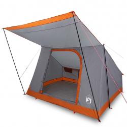 Tente Gris et orange 223 x 163 x 130 cm