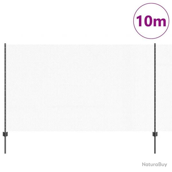 Pieux de Clture 10 pcs U-Channel Gris 140 cm Acier
