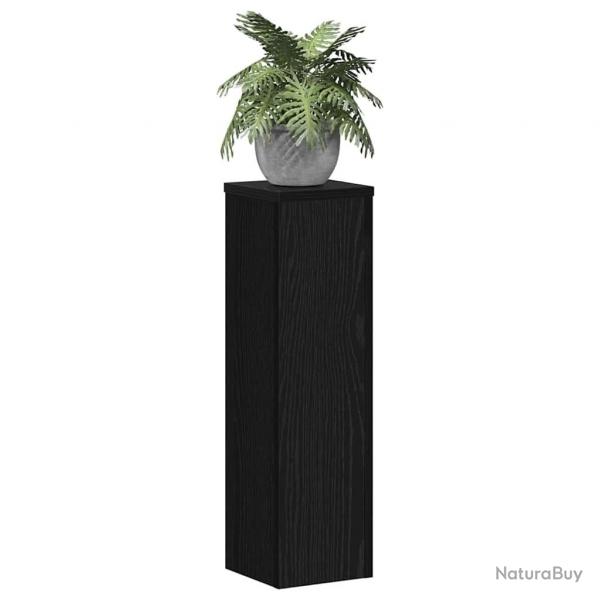 Supports pour Plantes - 2 pcs en Chne Noir - 17 x 17 x 60 cm - Bois d'Ingnierie