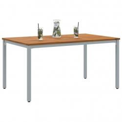 Table de jardin 150 x 90 x 75 cm en acacia massif et métal