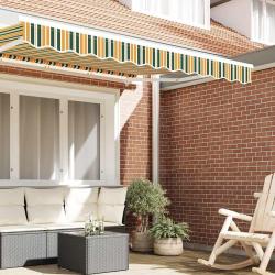 Store pour Cadre de 2,5 m Vert et Jaune - 2,3 x 0,2 m