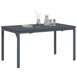 Table de jardin Gris foncé 180 x 80 x 76 cm Aluminium