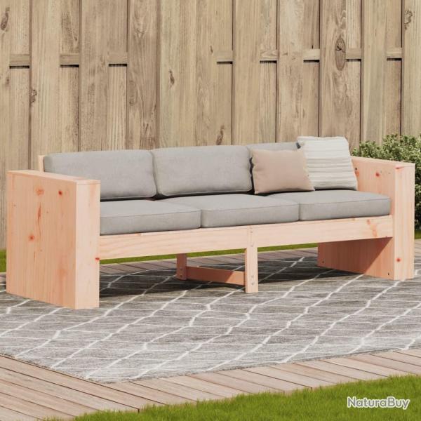 Canap de jardin 3 places 189x60x62 cm bois massif de douglas
