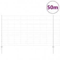 Poteaux de clôture 22 pcs U-Channel 140 cm Acier Galvanisé