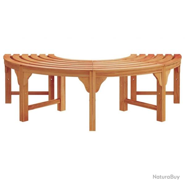 Banc d'extrieur en bois solide d'eucalyptus demi-rond de 160 cm vidaXL
