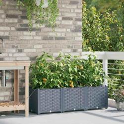 Jardinières de jardin 1 pc Gris clair 120 x 40 x 37.5 cm