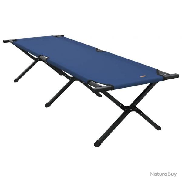 Chaises longues pliantes 2 pcs avec sac de transport, Bleues en tissu Oxford 600D
