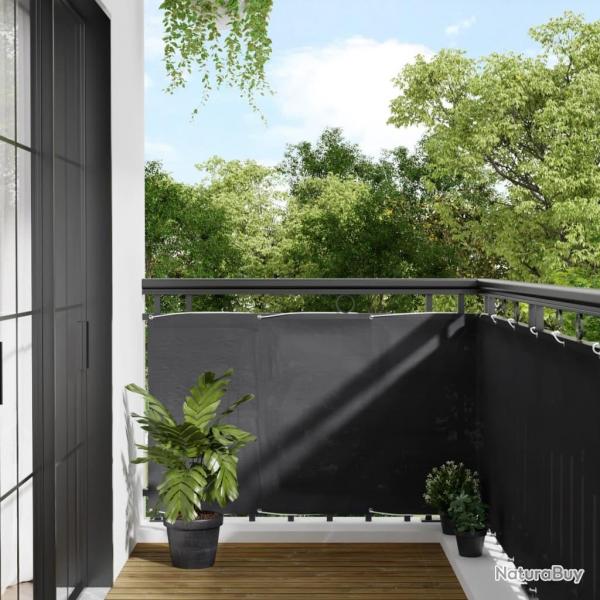 cran de balcon anthracite 90x1000 cm 100% polyester oxford