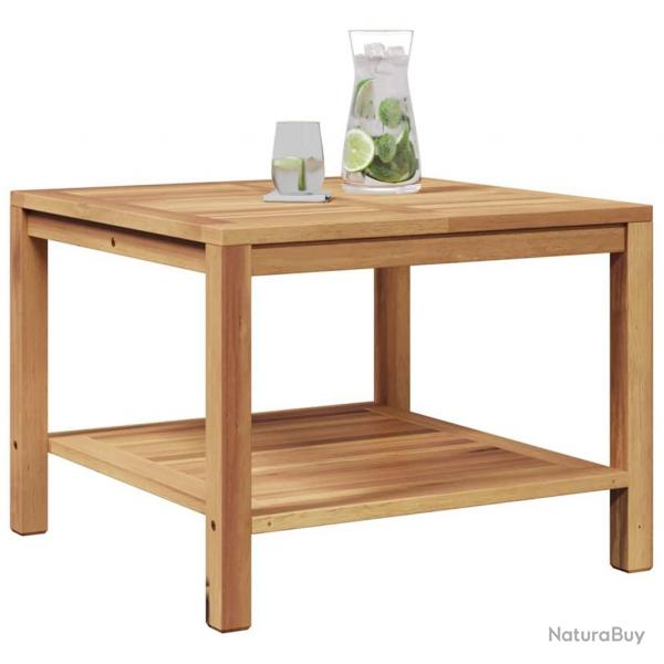 Table basse Marron 60 x 60 x 45 cm Bois de teck massif