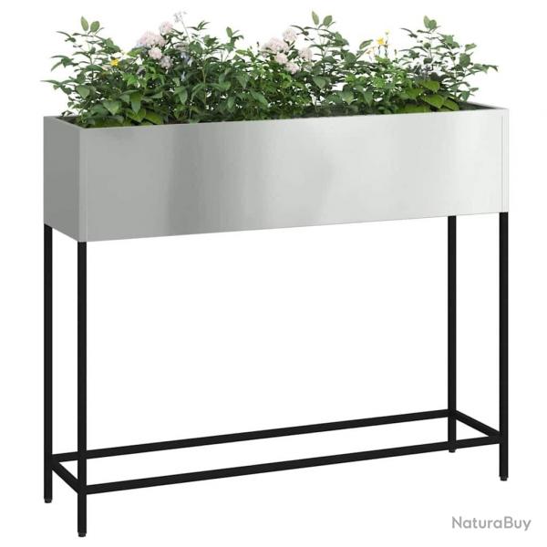 Jardin surlev 100x26x82 cm en Acier Galvanis