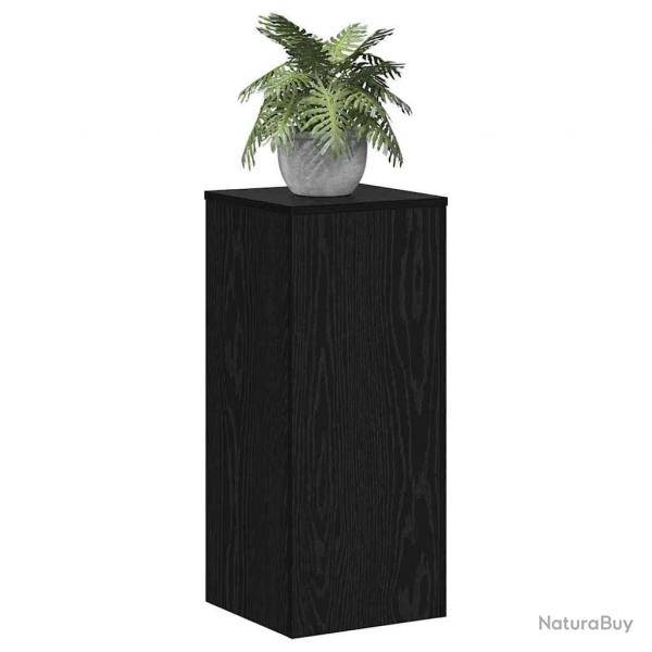 Supports de plantes 2 pcs chne noir 30 x 30 x 70 cm en bois d'ingnierie