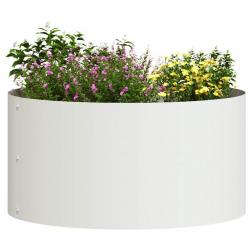 Pots en métal blanc Blanc Métal 40 cm de diamètre Pots en métal