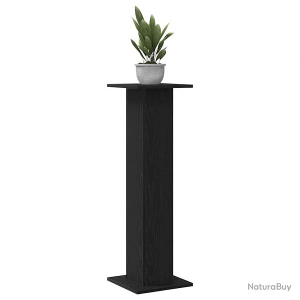 Support de plante 2 pcs Chne noir 30x30x95 cm Bois d'ingnierie
