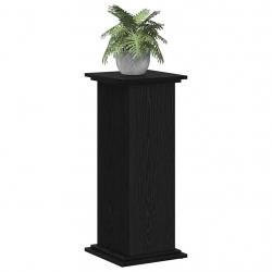 Support de plante en chêne noir 33x33x80 cm, en bois aggloméré