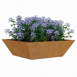 Jardinière Bowl 50x50x15 cm en acier corten