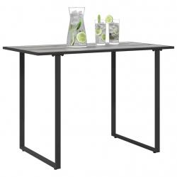 Table de Jardin Grise 100x55x70 cm DPC et Acier
