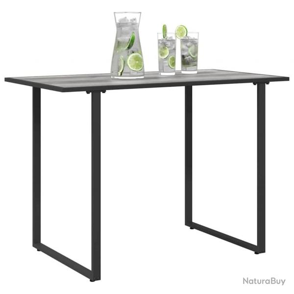 Table de Jardin Grise 100x55x70 cm DPC et Acier