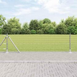 Clôture Euro avec 7 poteaux de 0.6x10 m en acier galvanisé