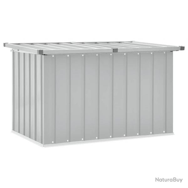 Bote de rangement de jardin Gris 109x67x65 cm