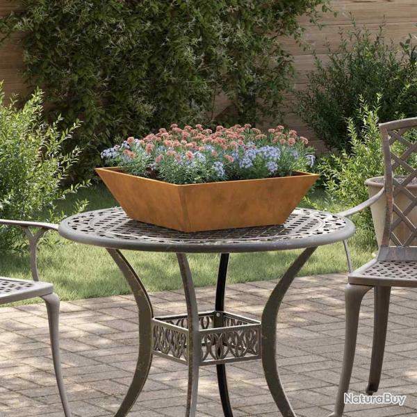 Bacs  plantes de jardin , 5 pcs, 50x50x15 cm en acier corten.