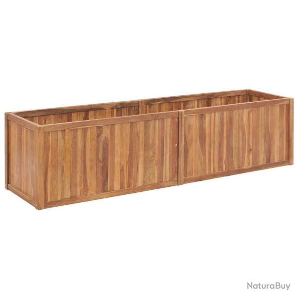 Lit surlev de jardin 200x50x50 cm Bois de teck solide