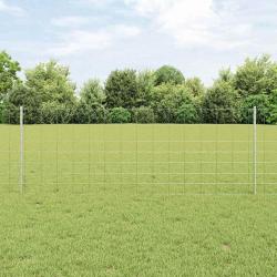 Posts de clôture 11 pcs U-Channel 80 cm Acier galvanisé