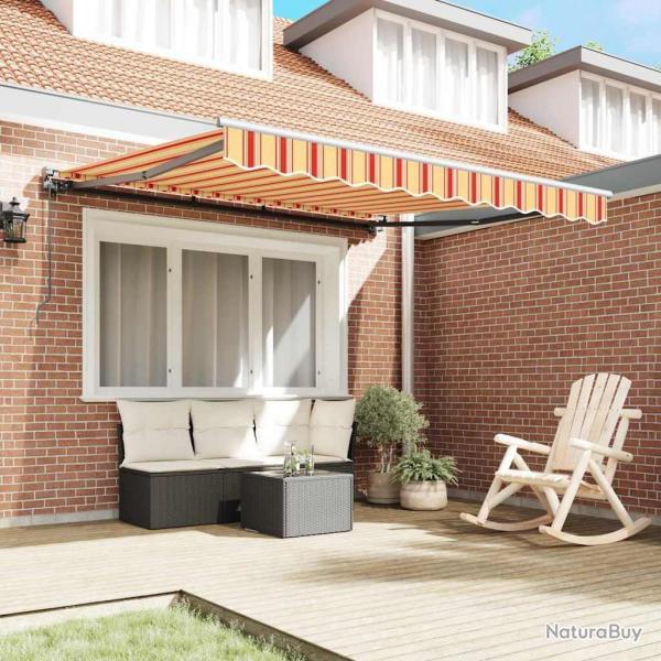 Auvent Rtractable Jaune et Orange 350x250 cm