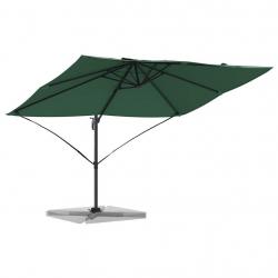 Parasol Cantilever Roma Vert 352x251x260 cm en aluminium