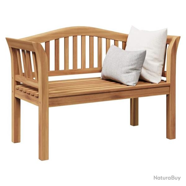 Banc de jardin 120x53.5x85 cm en bois massif de teck