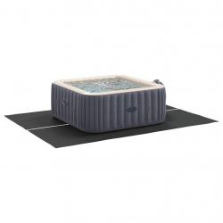 Couvre-piscine Rectangulaire Noir PVC 300 x 220 cm Durable