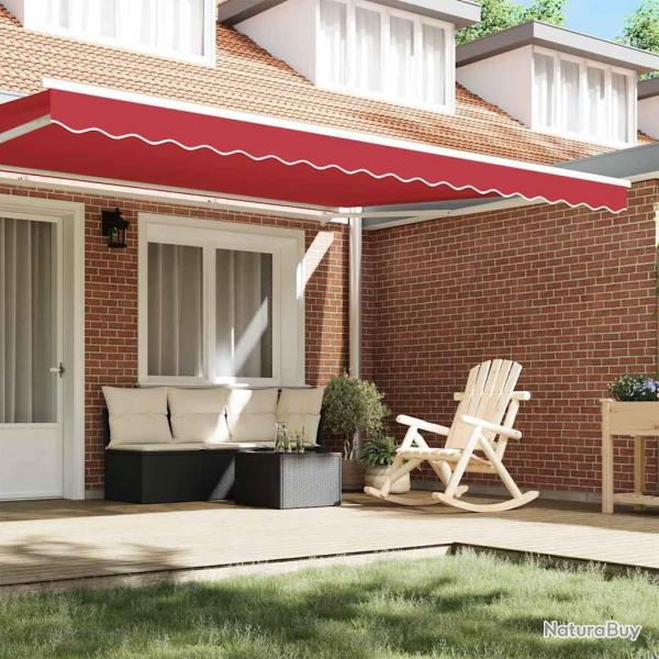 Store d'auvent pour cadre de 4,5 m, Rouge, 4,3 x 0,2 m