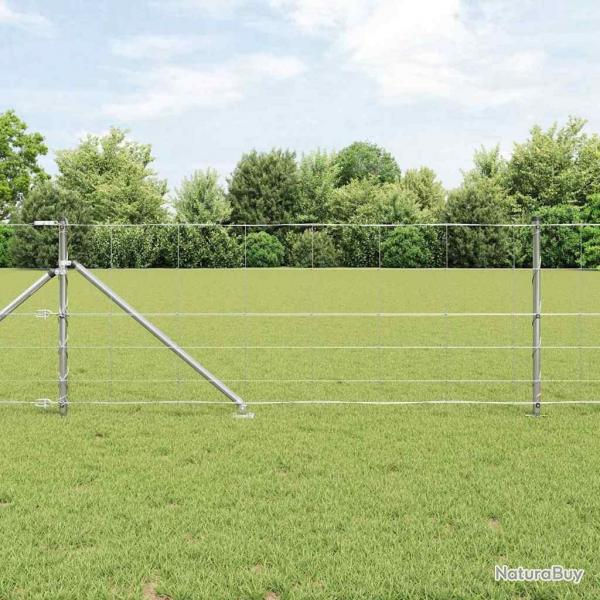 Clture 0,8 x 25 m en acier galvanis