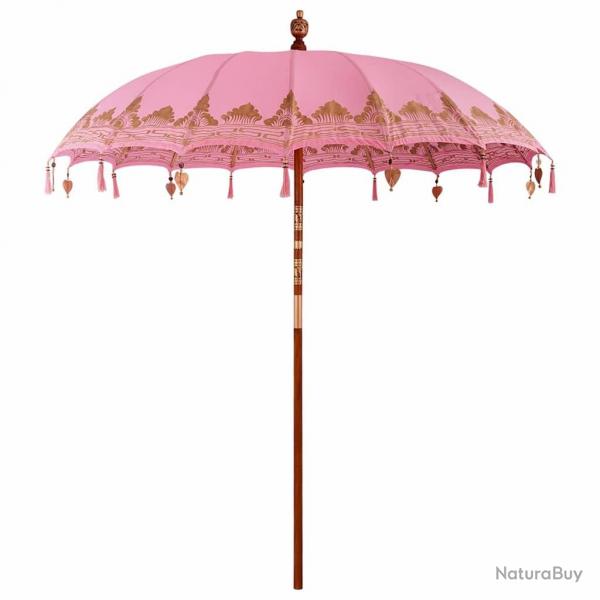 Parasol Autre Rose x 260 cm Coton et bois massif