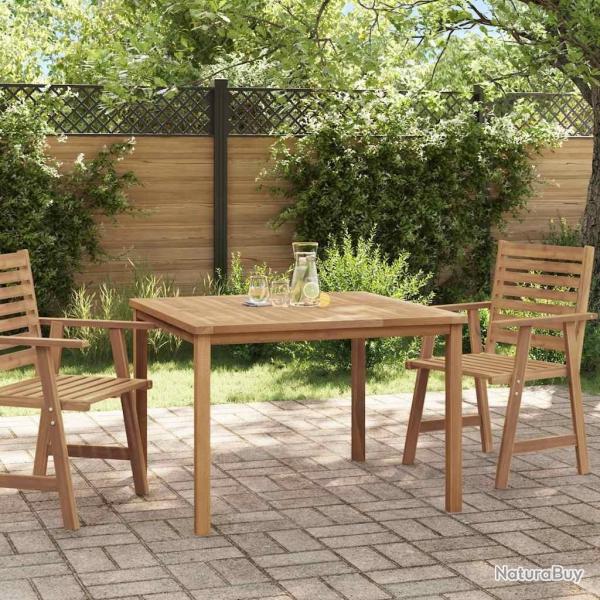 Table  dner de jardin 110x110x77 cm Bois de teck solide