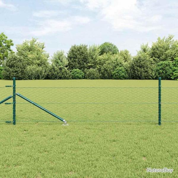 Clture hexagonale verte 0,4x50 m acier