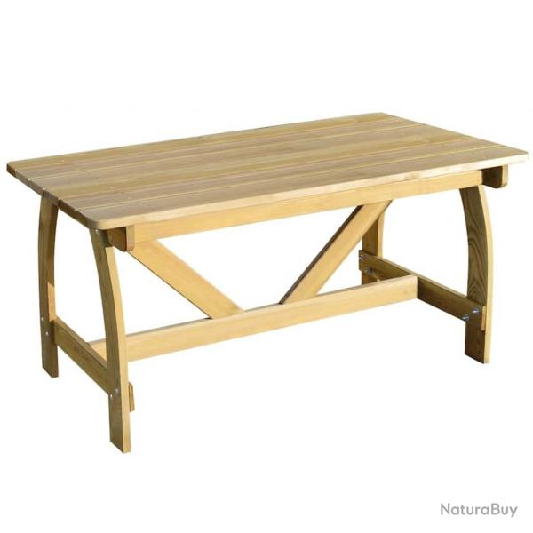 Table de jardin 150x74x75 cm Bois de pin imprgn