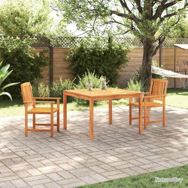 Ensemble de salle  manger extrieur 3 pcs 110 x 110 x 75 cm