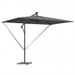 Parasol banane à mât déporté Anthracite 294 x 200 x 254 cm