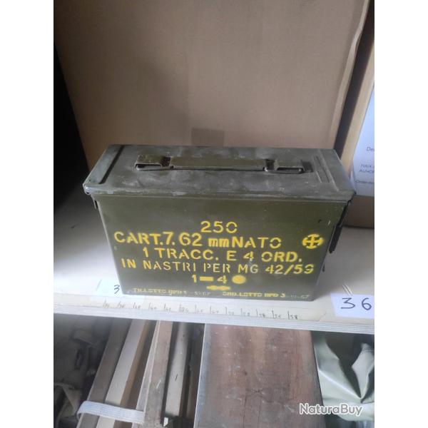 Lot de 10 Caisses a munitions cal 7,62