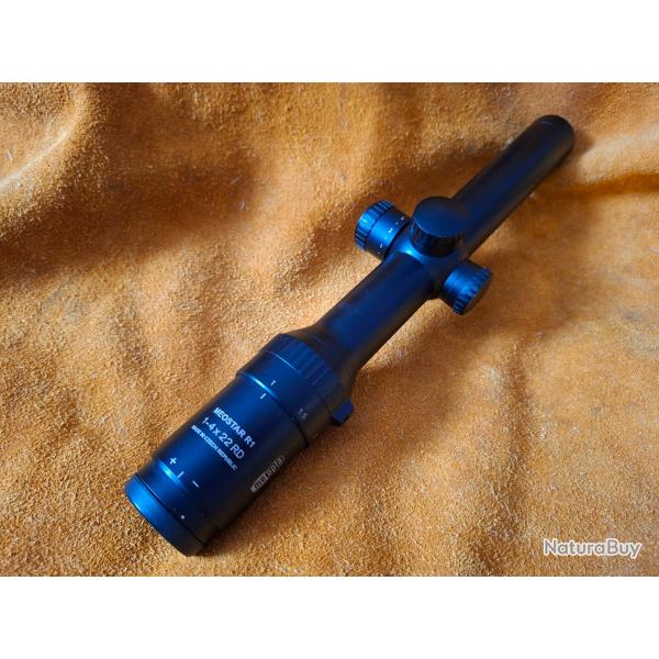 Lunette de battue MEOPTA MEOSTAR R1 1-4x22RD K-DOT trs lumineux