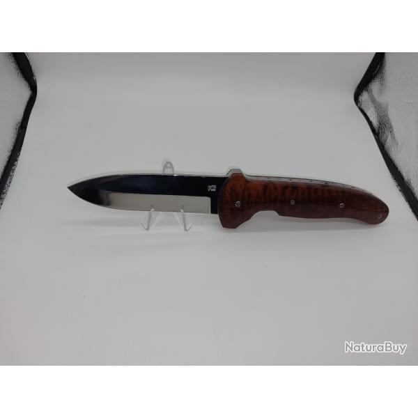Grand couteau de chasse pliant Grard Masse amourette liner lock MG