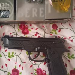 Pistolet beretta a cartouche gaz et bille acier neuf