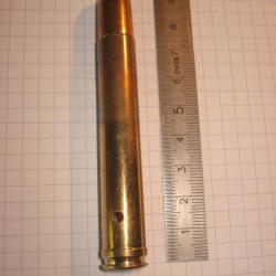 une cartouche de 458 lott de marque Hornady, neutralisée pour collection