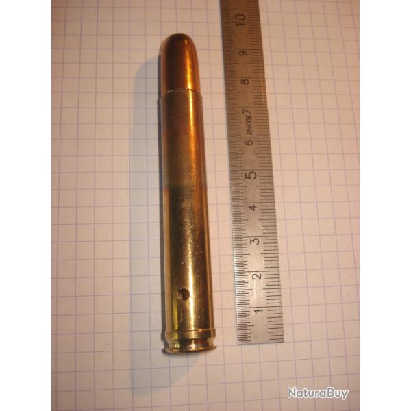 une cartouche de 458 lott de marque Hornady, neutralise pour collection