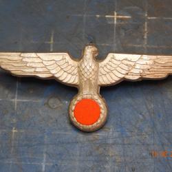 Aigle de casquette Troisième Reich, en aluminium