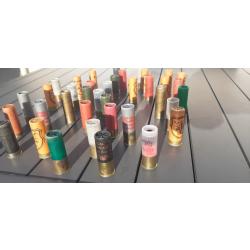 Cartouches calibre 12  lot de 1,8 kilos1 euro sans prix de réserve !!!
