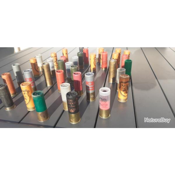 Cartouches calibre 12  lot de 1,8 kilos1 euro sans prix de rserve !!!