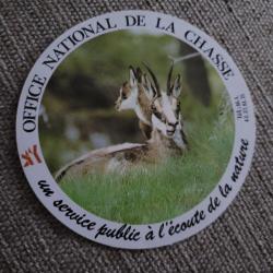 Autocollant chasse,  office national de la chasse , gibier de.montagne