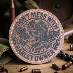 patch velcro biker Don't mess with Harley Owner - ecusson militaire davidson airsoft moto