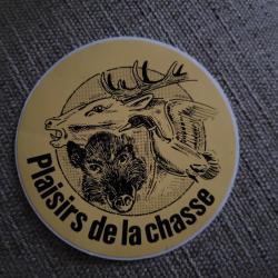 Autocollant chasse,  plaisir de la chasse